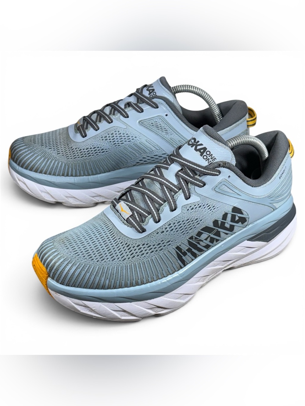 Hoka One One Men’s Bondi 7 Running Shoes Blue Size 8.5